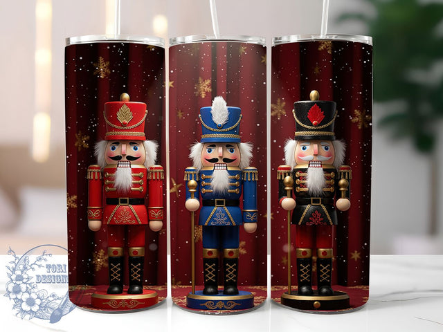 Classic Nutcracker Christmas Tumbler, Festive Holiday Wrap, 20oz Tumbler Sublimation, Classic Nutcracker Design, Toy Soldier Sublimation, Traditional Christmas Tumbler, Cozy Winter Wrap Sublimation ToriDesigns 