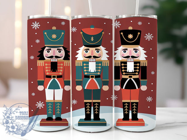 Classic Nutcracker Christmas Tumbler, Festive Holiday Wrap, 20oz Tumbler Sublimation, Classic Nutcracker Design, Toy Soldier Sublimation, Traditional Christmas Tumbler, Cozy Winter Wrap Sublimation ToriDesigns 
