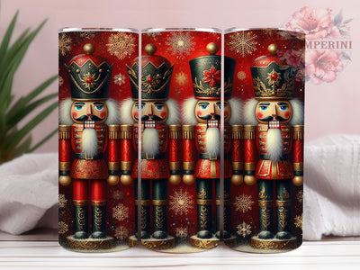 Classic Nutcracker Christmas Tumbler, Festive Nutcracker Wrap, Holiday Nutcracker Sublimation, Classic Christmas Cup, 20Oz Skinny Tumbler Wrap, Nutcracker Soldier Mug, Traditional Holiday Design Sublimation Li Zamperini 