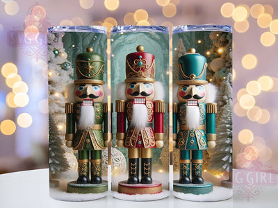 Classic Nutcracker Christmas Tumbler, Holiday Ballet Wrap, Festive Soldier Design, Sublimation Cup, 20oz Skinny Tumbler, Classic Christmas Drinkware, Nutcracker Style Sublimation SvggirlplusArt 