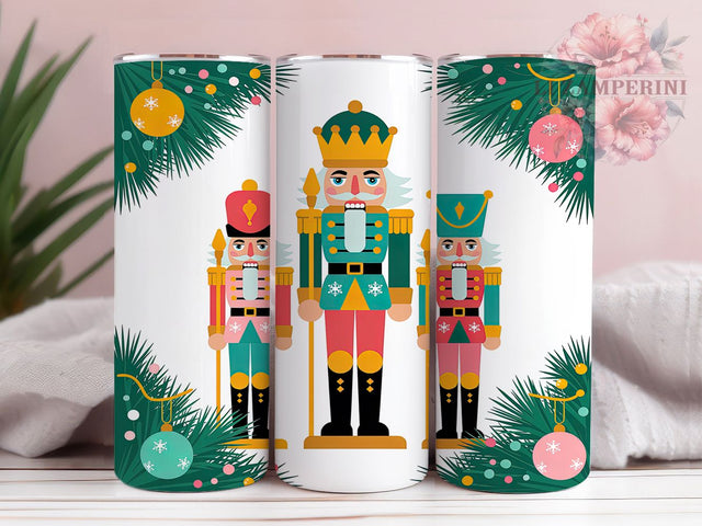Classic Nutcracker Christmas Tumbler, Holiday Soldier Wrap, Festive Nutcracker Sublimation Design, Classic Christmas Cup, 20Oz Skinny Tumbler Wrap, Traditional Holiday Mug, Toy Soldier Xmas Design Sublimation Li Zamperini 