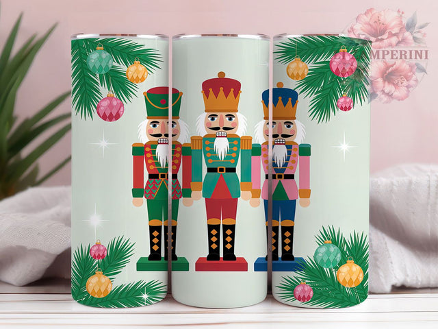 Classic Nutcracker Christmas Tumbler, Holiday Soldier Wrap, Festive Nutcracker Sublimation Design, Classic Christmas Cup, 20Oz Skinny Tumbler Wrap, Traditional Holiday Mug, Toy Soldier Xmas Design Sublimation Li Zamperini 