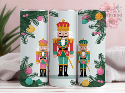 Classic Nutcracker Christmas Tumbler, Holiday Soldier Wrap, Festive Nutcracker Sublimation Design, Classic Christmas Cup, 20Oz Skinny Tumbler Wrap, Traditional Holiday Mug, Toy Soldier Xmas Design Sublimation Li Zamperini 