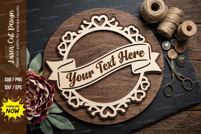 Classic Round Frame laser Cut svg Cutting file SVG Regulrcrative 