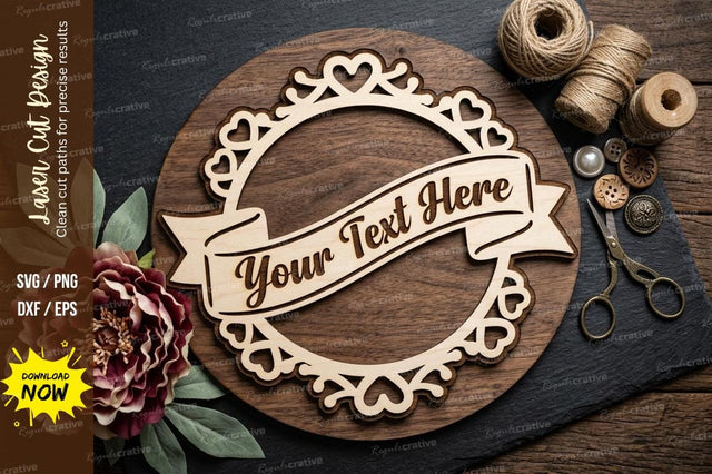Classic Round Frame laser Cut svg Cutting file SVG Regulrcrative 