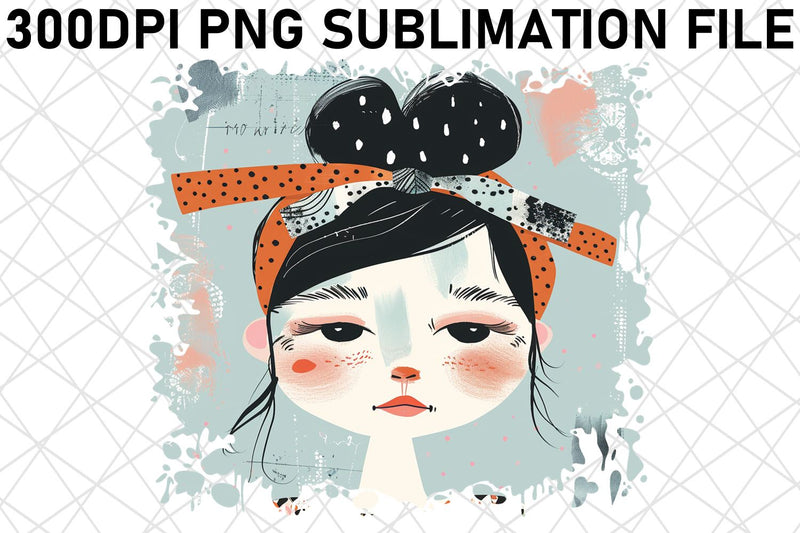 Classic Woman Portrait PNG Design - Sublimation Sublimation afrosvg 