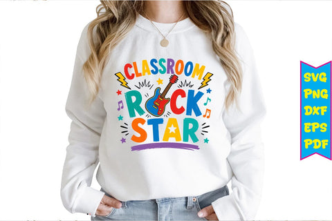 Classroom Rock Star PNG Design Sublimation Craftlabsvg24 