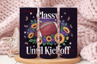 Classy Football 20oz Tumbler Design Sublimation DesignSVG 