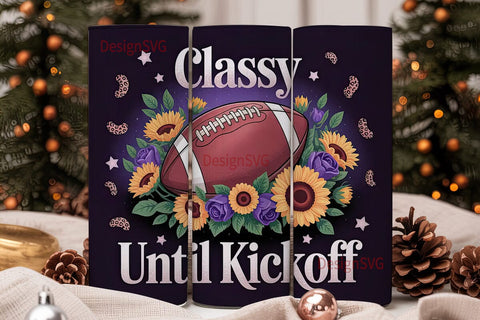 Classy Football 20oz Tumbler Design Sublimation DesignSVG 