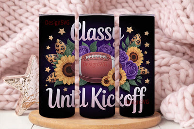 Classy Football 20oz Tumbler Design Sublimation DesignSVG 