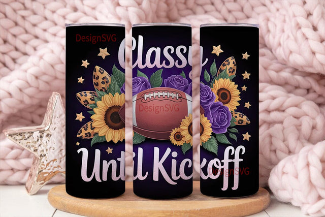 Classy Football 20oz Tumbler Design Sublimation DesignSVG 