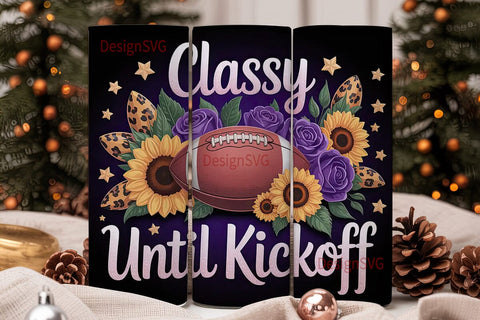 Classy Football 20oz Tumbler Design Sublimation DesignSVG 