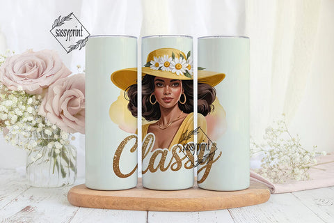 Classy Lady 20oz Tumbler Wrap Sublimation sassyprint 