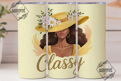 Classy Lady 20oz Tumbler Wrap Sublimation sassyprint 