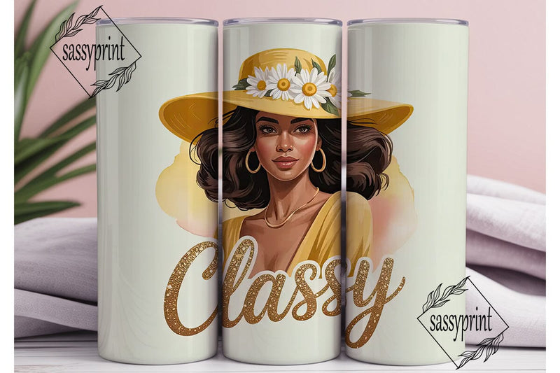 Classy Lady 20oz Tumbler Wrap Sublimation sassyprint 