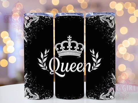 Classy Queen, Diamond Glitter, Glitter Pattern, 20oz Tumbler, Tumbler Wrap, Sublimation Design, Elegant Tumbler Sublimation SvggirlplusArt 