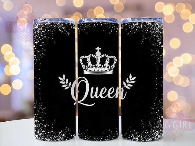 Classy Queen, Diamond Glitter, Glitter Pattern, 20oz Tumbler, Tumbler Wrap, Sublimation Design, Elegant Tumbler Sublimation SvggirlplusArt 