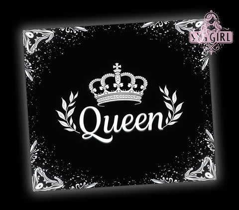 Classy Queen, Diamond Glitter, Glitter Pattern, 20oz Tumbler, Tumbler Wrap, Sublimation Design, Elegant Tumbler Sublimation SvggirlplusArt 