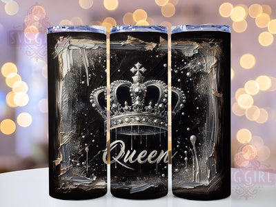 Classy Queen Diamond Glitter Pattern 20oz Tumbler, Classy Tumbler, Diamond Pattern, Glitter Tumbler, Queen Tumbler, Sublimation Wrap, 20oz Tumbler, Custom Drinkware Sublimation SvggirlplusArt 