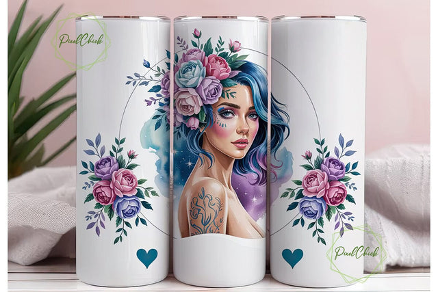 Classy Sassy Badassy 20oz Tumbler Wrap Sublimation PixelChick 