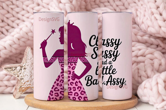 Classy Sassy Tumbler Wrap PNG Sublimation DesignSVG 