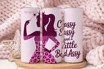 Classy Sassy Tumbler Wrap PNG Sublimation DesignSVG 