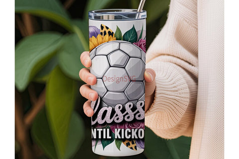Classy Soccer Tumbler Wrap Sublimation DesignSVG 