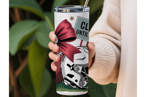 Classy Until Kickoff 20oz Tumbler Sublimation DesignSVG 