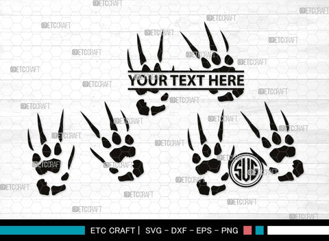 Claw Mark Monogram, Claw Mark Silhouette, Claw Mark SVG, Scratch Mark Svg, Scratches Svg, Dinosaur Claw Svg, Ripped Svg, Animal Claw Marks Svg, SB00547 SVG ETC Craft 