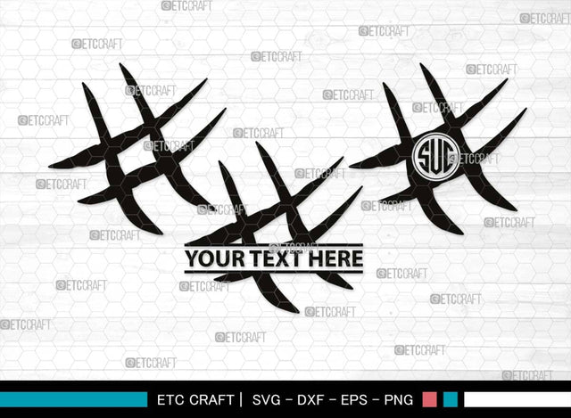 Claw Mark Monogram, Claw Mark Silhouette, Claw Mark SVG, Scratch Mark Svg, Scratches Svg, Dinosaur Claw Svg, Ripped Svg, Animal Claw Marks Svg, SB00547 SVG ETC Craft 