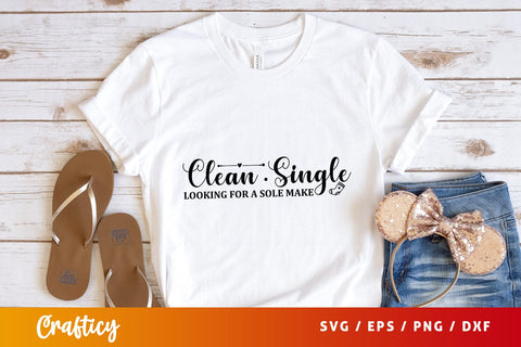 Clean single looking for a sole make SVG Design SVG Designangry 