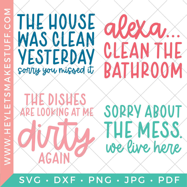 Cleaning Bundle SVG Hey Let's Make Stuff 