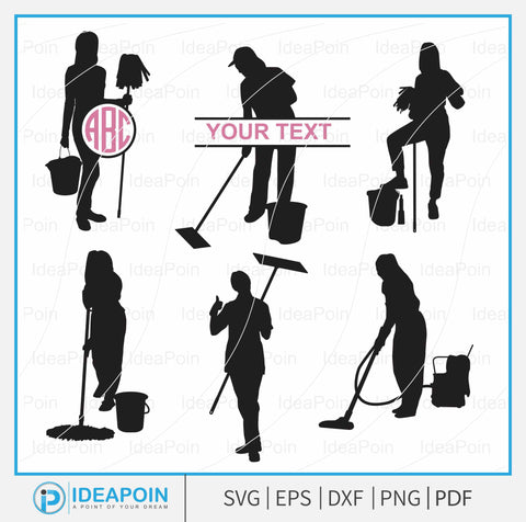 Cleaning Women svg, expert cleaning, woman silhouette, cleaning svg, Woman cleaning bundle svg, Dry Cleaning, Toilet Vacuum Laundry SVG SVG Dinvect 