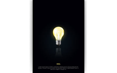 Clear light bulb isolated on black background SVG naemmiah021 