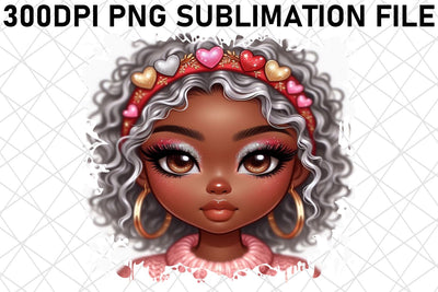 Clear PNG designs, ideal for all your projects! , Love Girl Sublimation afrosvg 