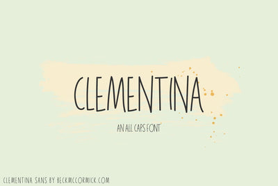 Clementina Sans Font Beck McCormick 