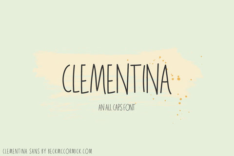 Clementina Sans Font Beck McCormick 