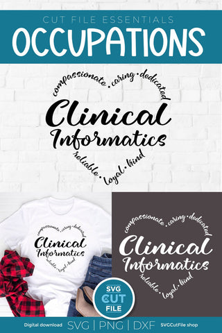 Clinical Informatics svg, information technology, healthcare IT svg SVG SVG Cut File 