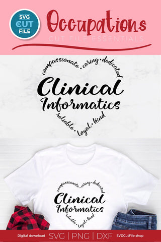 Clinical Informatics svg, information technology, healthcare IT svg SVG SVG Cut File 