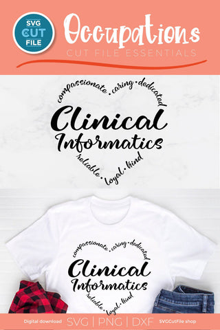 Clinical Informatics svg, information technology, healthcare IT svg SVG SVG Cut File 