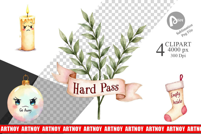 Clipart Anti Social Sublimation artnoy 