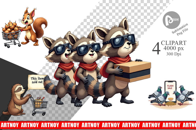 Clipart Black Friday Frenzy Sublimation artnoy 