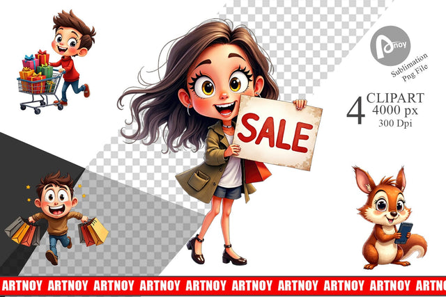 Clipart Black Friday Frenzy Sublimation artnoy 