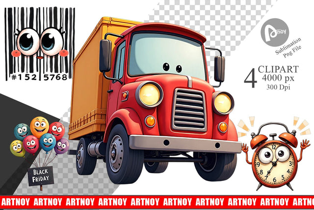 Clipart Black Friday Icons Sublimation artnoy 