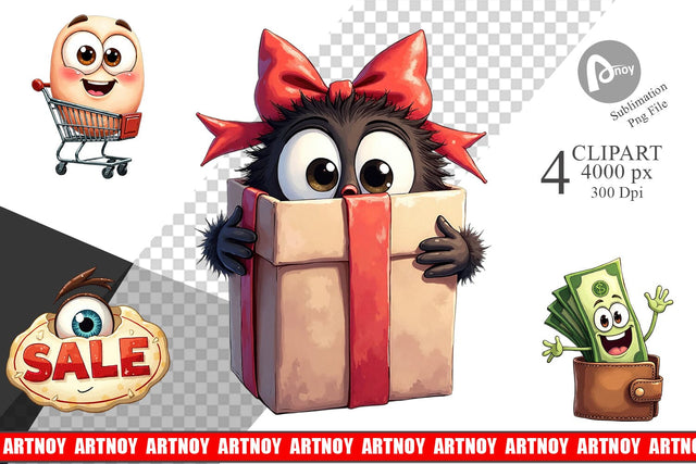 Clipart Black Friday Icons Sublimation artnoy 