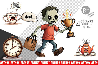 Clipart Caffeine Commerce Sublimation artnoy 