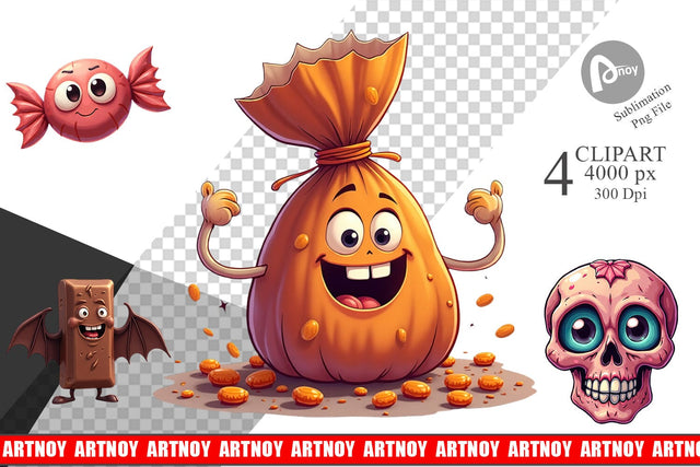 Clipart Candy Surreals Sublimation artnoy 