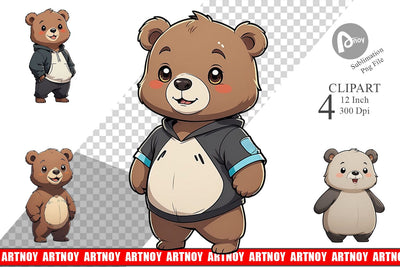 Clipart Cute Bear Sublimation artnoy 