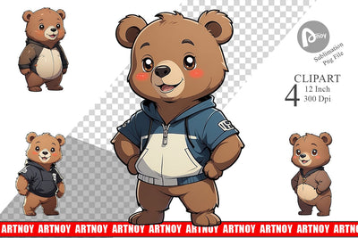 Clipart Cute Bear Sublimation artnoy 