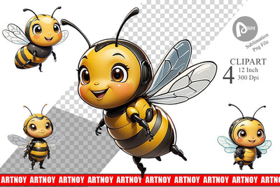 Clipart Cute Bee Sublimation artnoy 